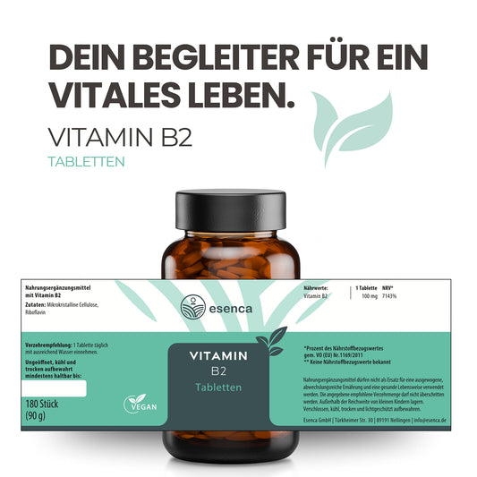 Vitamin B2 Tabletten (Riboflavin)