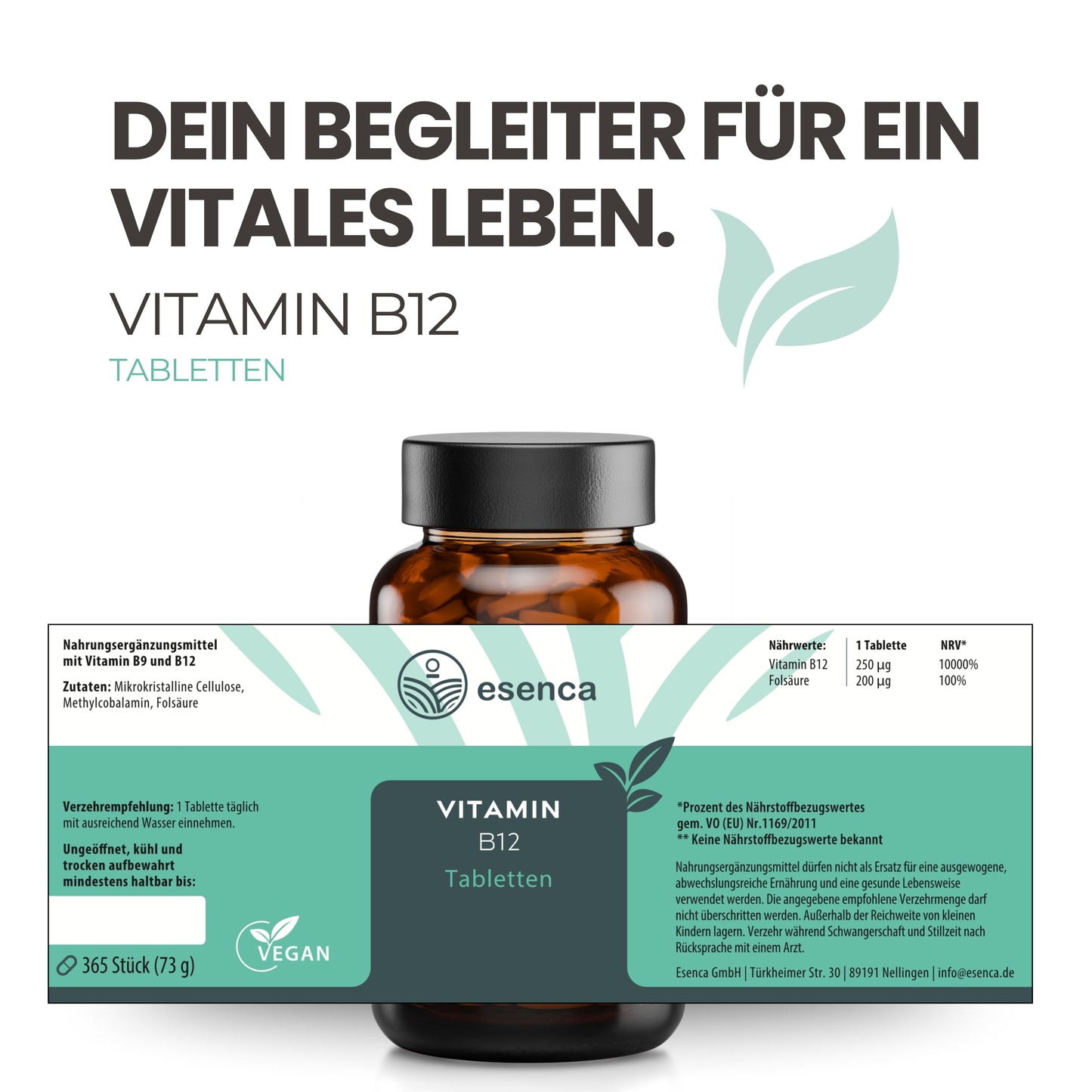 Vitamin B12 mit Folsäure Tabletten