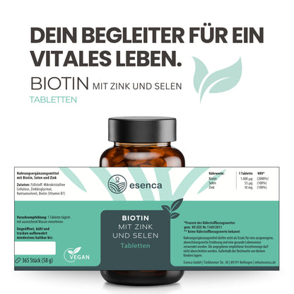 Biotin mit Selen und Zink Tabletten
