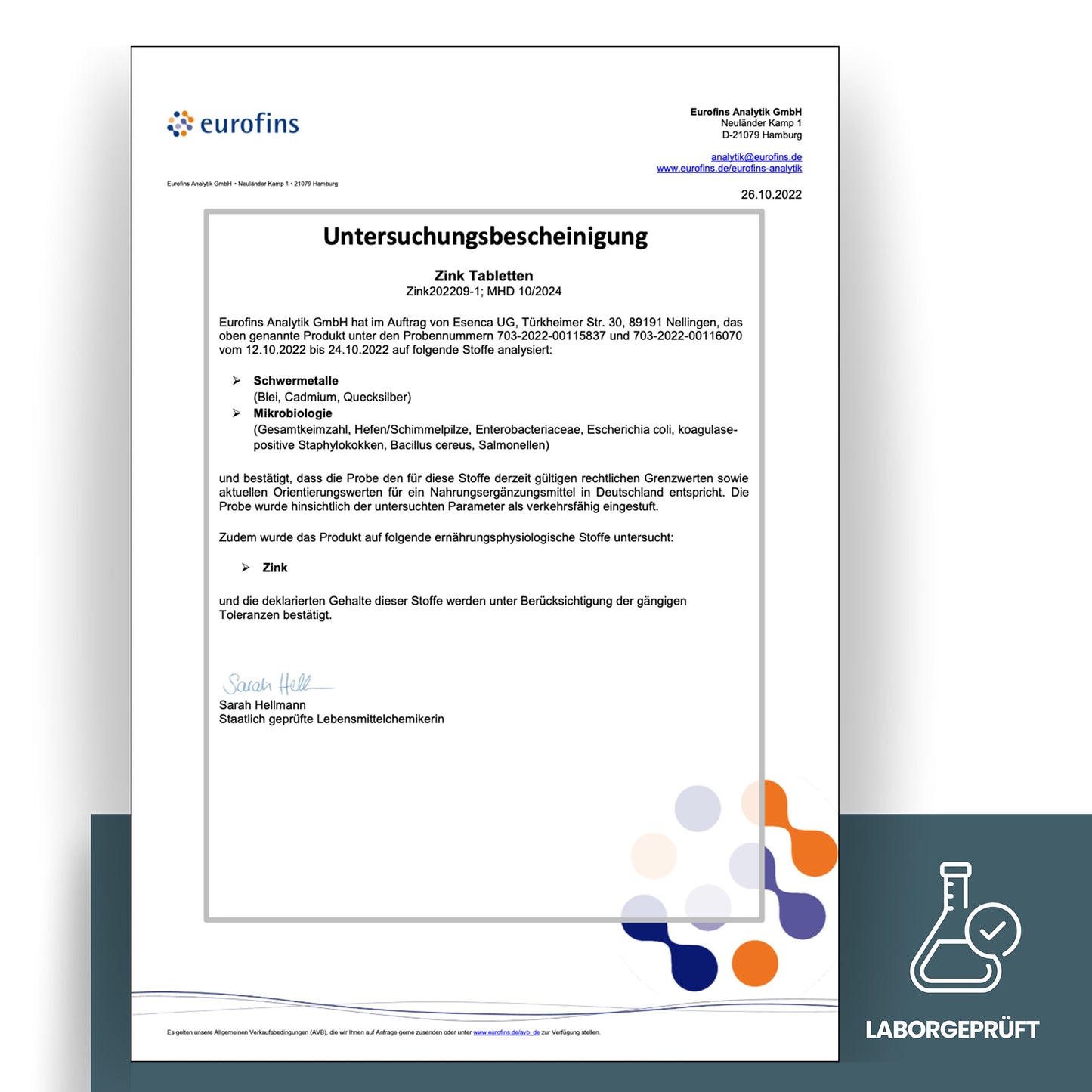 Zink Tabletten