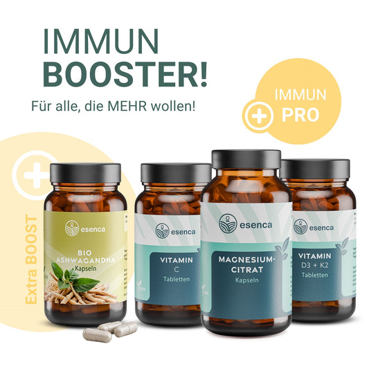 Immun Bundle Pro – Magnesium, Vitamin C, Ashwagandha & Vitamin D3 + K2